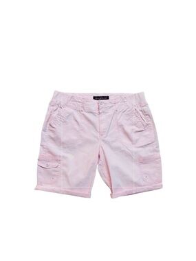 GLORIA VANDERBILT ~ Blush Pink Cargo Walking Shorts w/Pockets size 14
